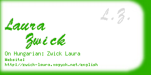 laura zwick business card